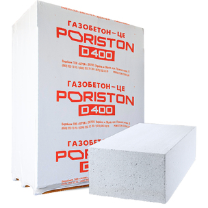 Газоблок PORISTON 375х200х610 гладкий D400