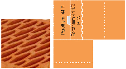 Керамічний блок Porotherm 44 P+W