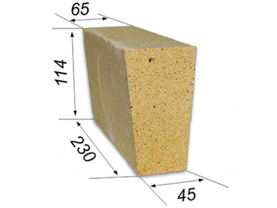 Кирпич огнеупорный шамотный ШЛ-45 легковесный (Клин Ребровой)